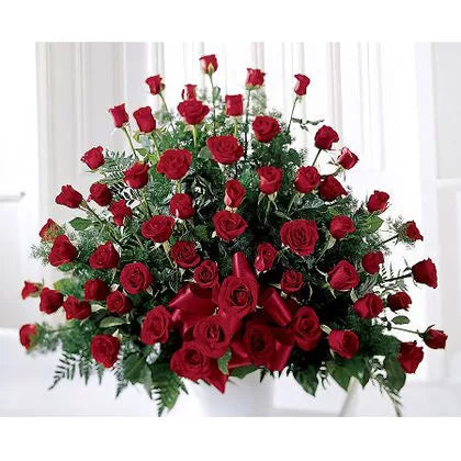 Bouquet of 100 Red Roses