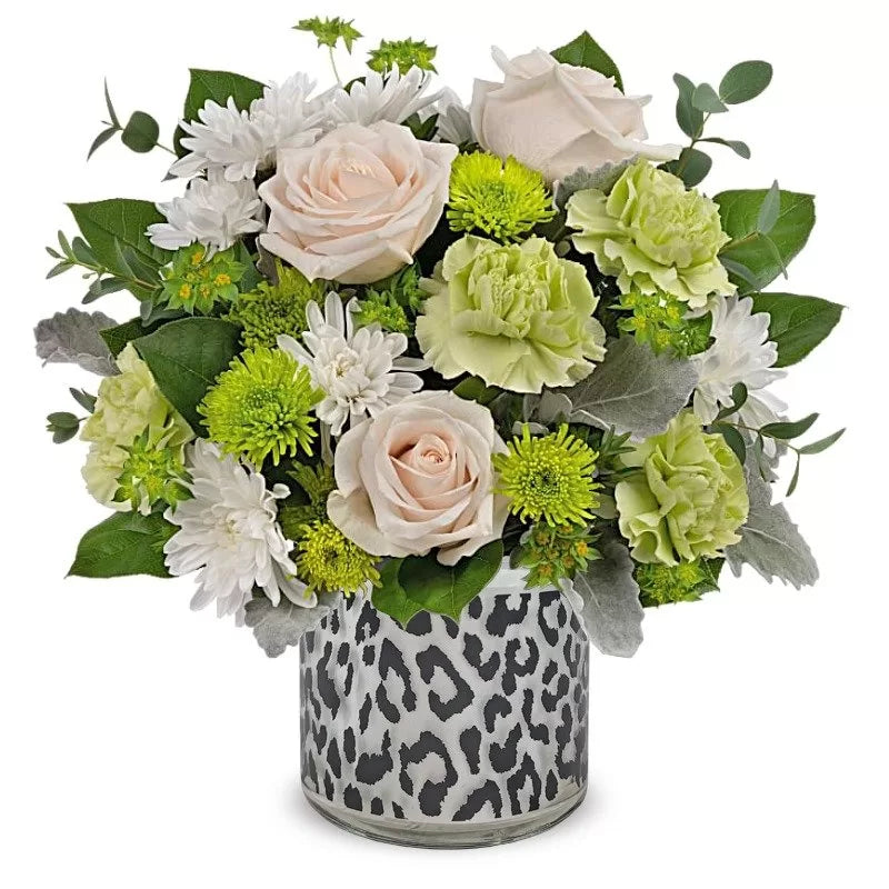 Cheetah Chic Flower Vase