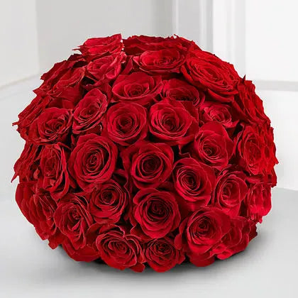 Enchanting 50 Red Roses Bouquet